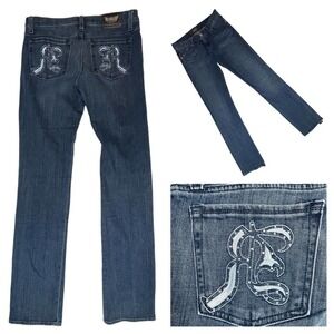 Rock & Republic Stella Straight Leg Medium Wash Jeans Women’s Size 28